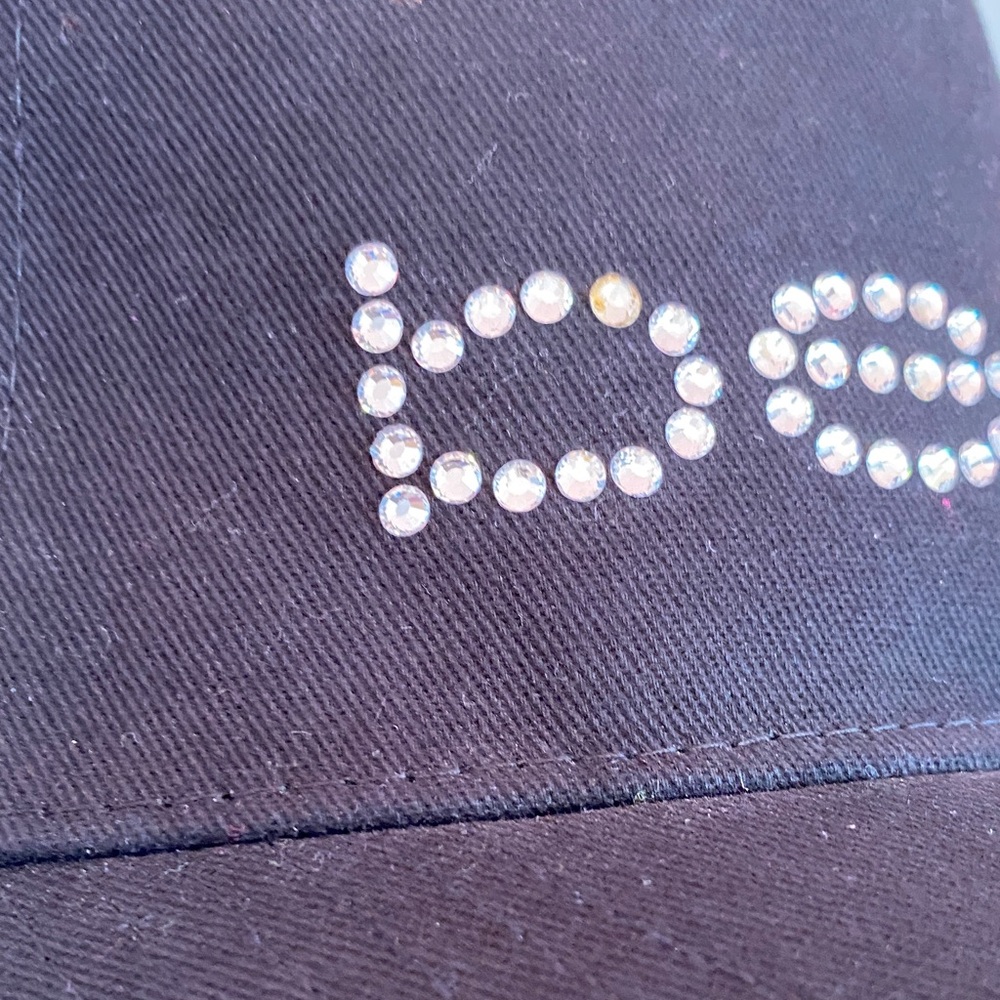 Bebe Black Cap with Rhinestone Embellishment - Picture 4 of 17